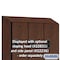 Salsbury Industries 2 Tier Designer Locker, 54"Wx76"Hx21"D, 6 Door, Mahogany 18-22361MAH - alternate 4